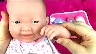 La Newborn Berenguer Baby Doll Newborn Bath Set Unboxing