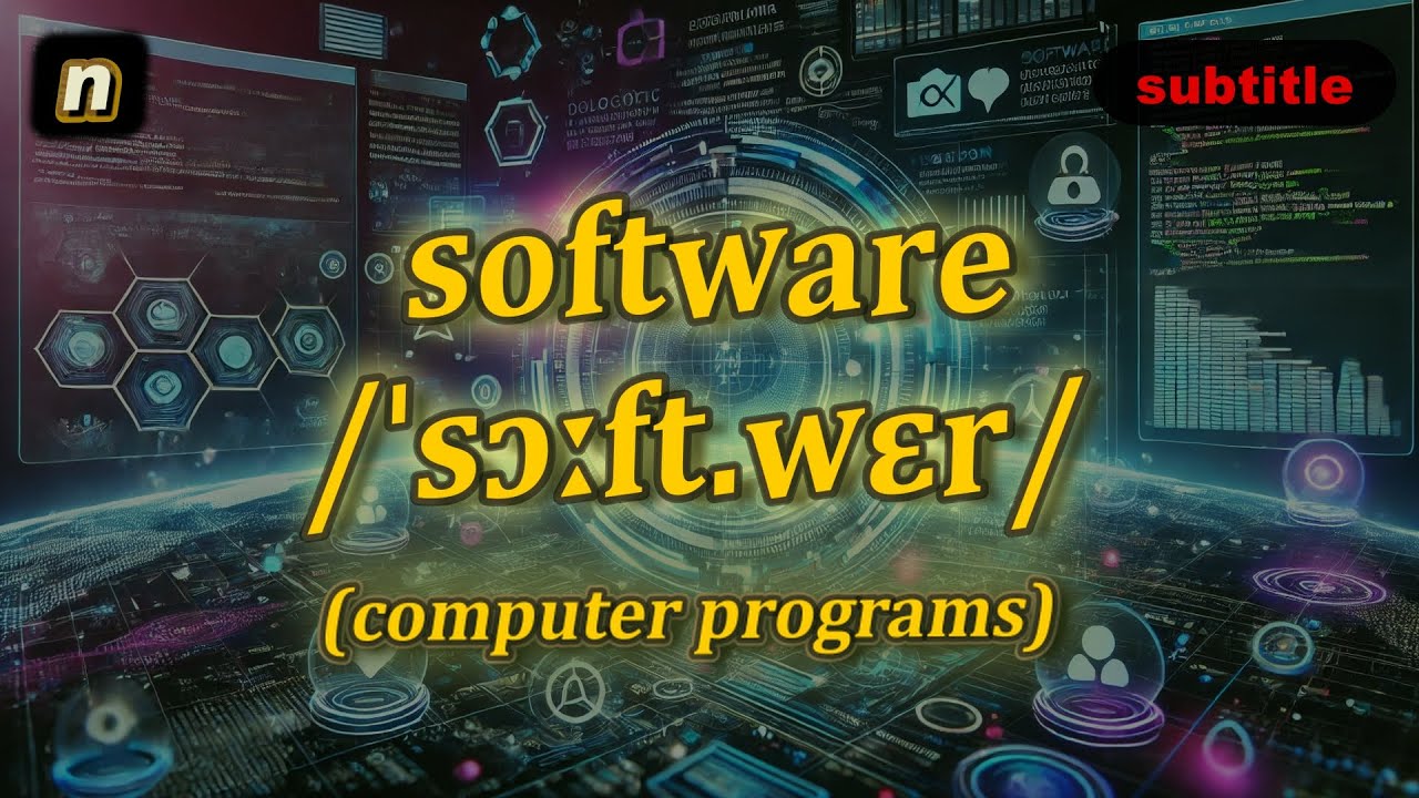[n] Software meaning (computer programs) with 5 examples - YouTube