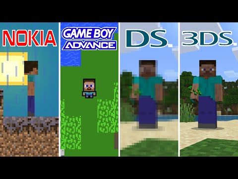 Minecraft (2011) Nokia vs GBA vs DS vs 3DS (Graphics Comparison!)