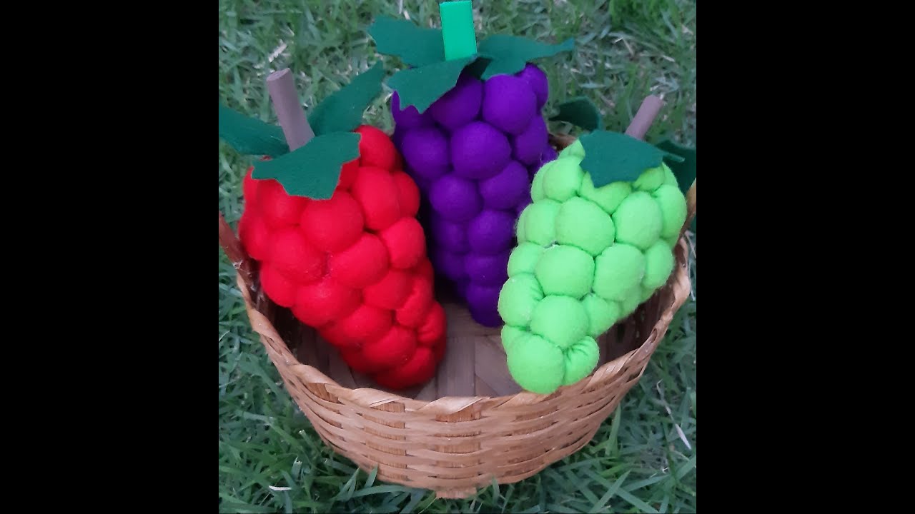 DECORAÇÃO | CACHO DE UVA EM FELTRO