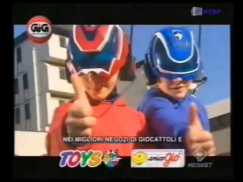 Italian Bandai & Imc Toys / Giochi preziosi GiG Power rangers Spd toy commercial