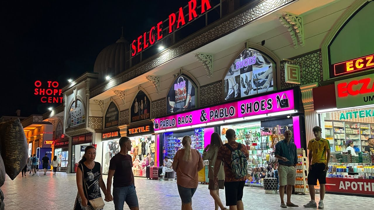 Shopping am Abend in EVRENSEKI. LIVE.  Side Antalya Türkei Mai 2024 #sideturkey  #evrenseki #türkei