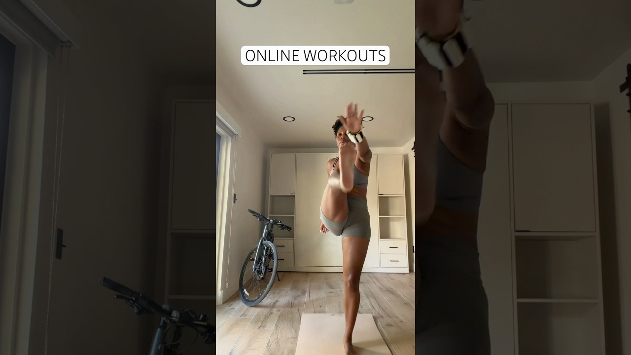 why go to the gym, workout at home 💪🏾 online workouts in description box