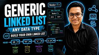 Generic Linked List | Build Linked List for Any Data Type | Day 22 | 100 Days of DSA with JAVA