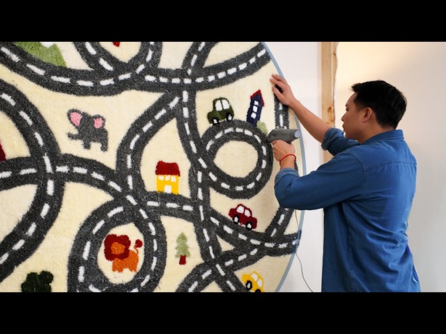 I Recreated the Iconic 90's Kids Rug (My Way) - YouTube