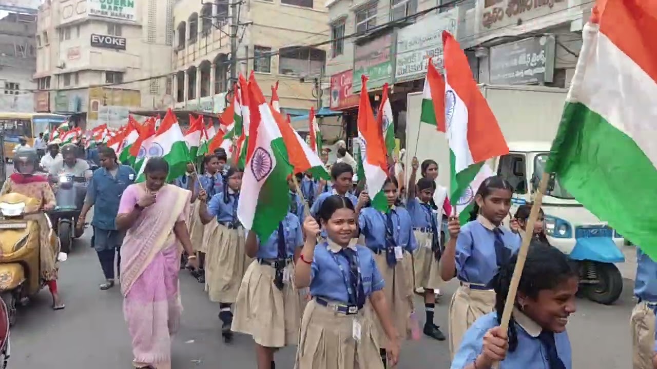 Tiranga Rally : Icon Public School students and staff as part of Har Ghar Tiranga by Govt of India