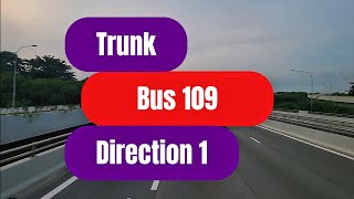 Trunk bus 109 (Direction 1)