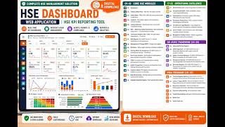 HSE Dashboard v3.1 Full Demo | ISO 45001 & OSHA Safety Management System Web App
