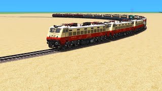 WAG-7  LOCOMOTIVE 10 ENGINE CROSSING IMPOSSIBLE RAILWAY RAILROAD ZIG ZAG TRACKS 😱 TRAIN SIMULATOR screenshot 2