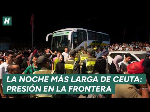 La noche más larga de Ceuta: miles de personas siguen presionando la frontera