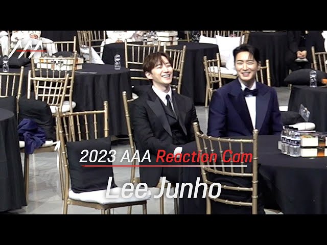 [#AAA2023] Lee Junho 2023 Asia Artist Awards Reaction Cam class=