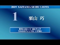 2019 埼玉西武ライオンズ 全選手応援歌メドレー