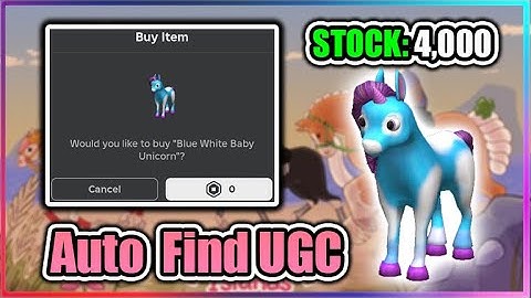 [UGC LIMITED] Wild Horse Islands Script - Auto Find UGC (Blue White Baby Unicorn)