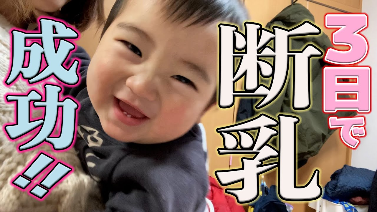 断乳 完全母乳育児の8ヶ月赤ちゃん 3日で断乳成功しました Youtube