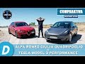 Comparativa ¡en circuito!: Tesla Model 3 Performance vs Alfa Romeo Giulia Quadrifoglio | Diariomotor