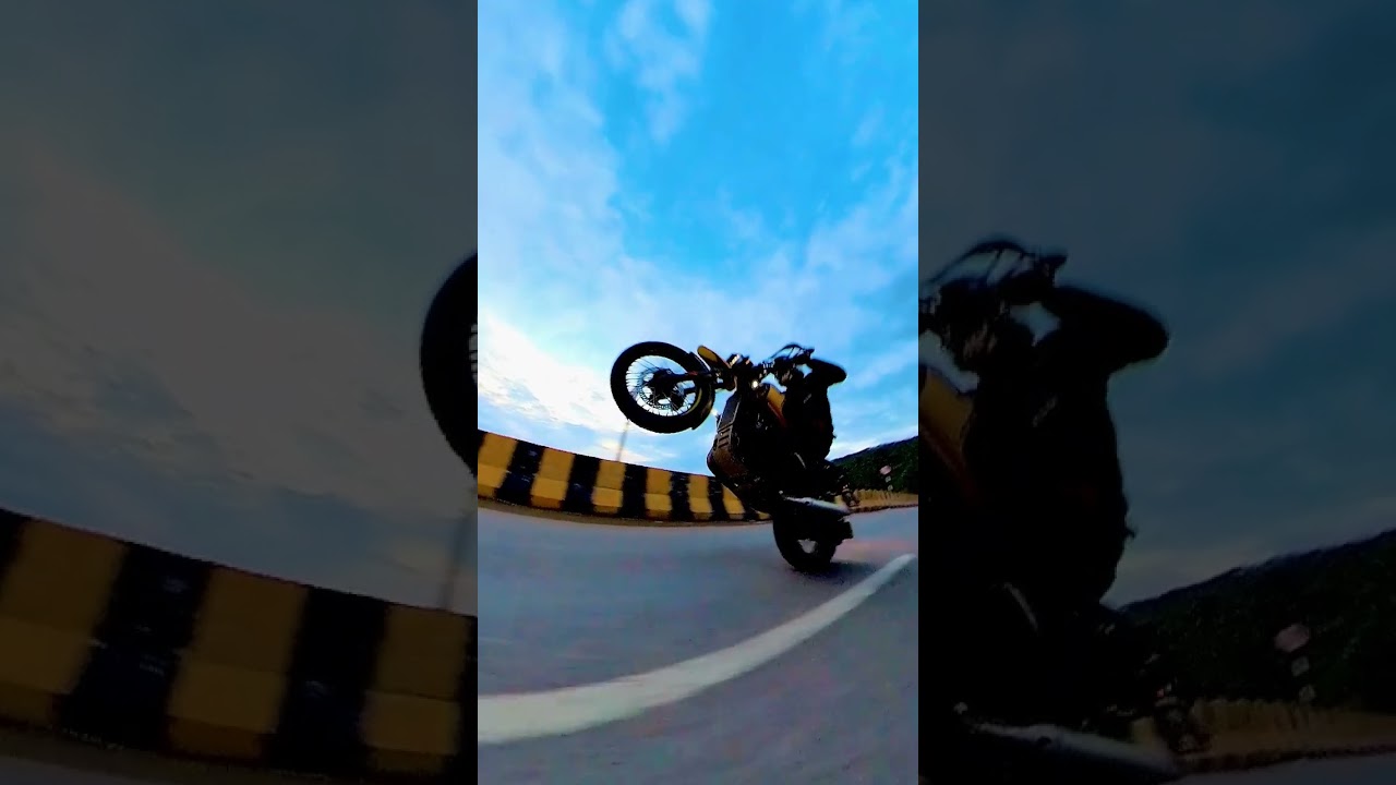 Wait for Wheelie on Yezdi Scambler 