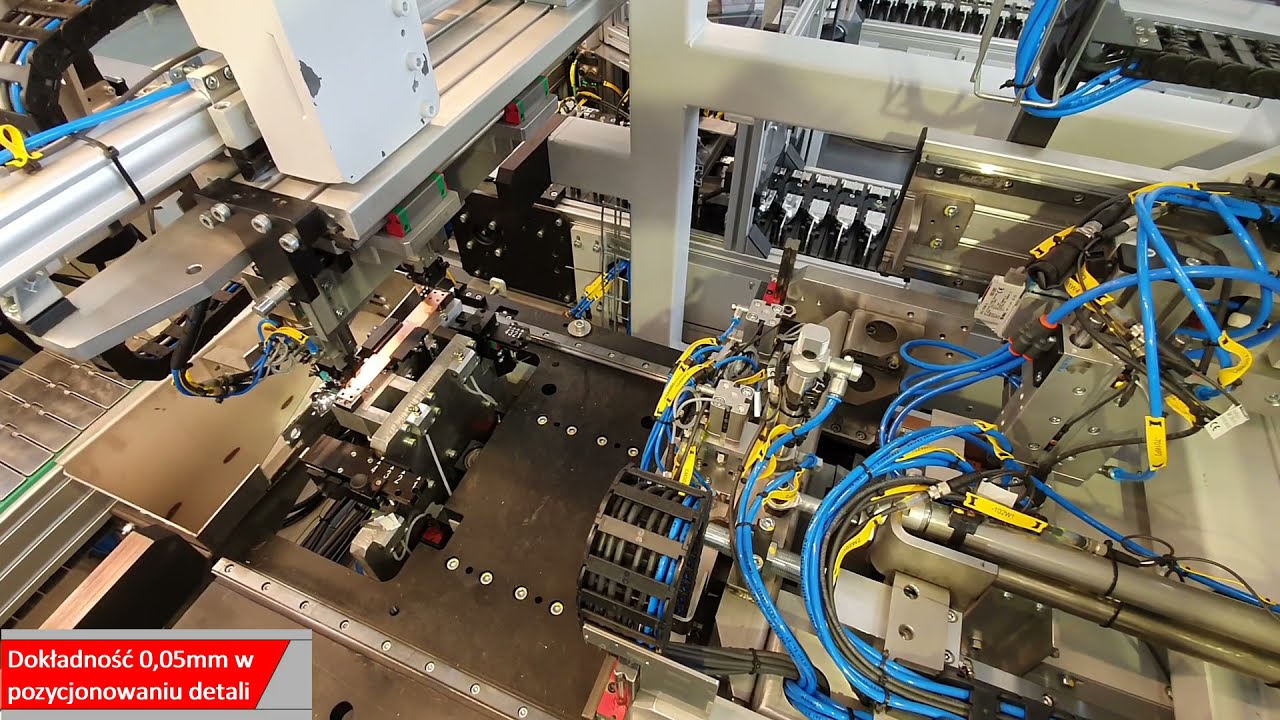 Linia automatycznego montażu szyn prądowych | ERKO Robotics