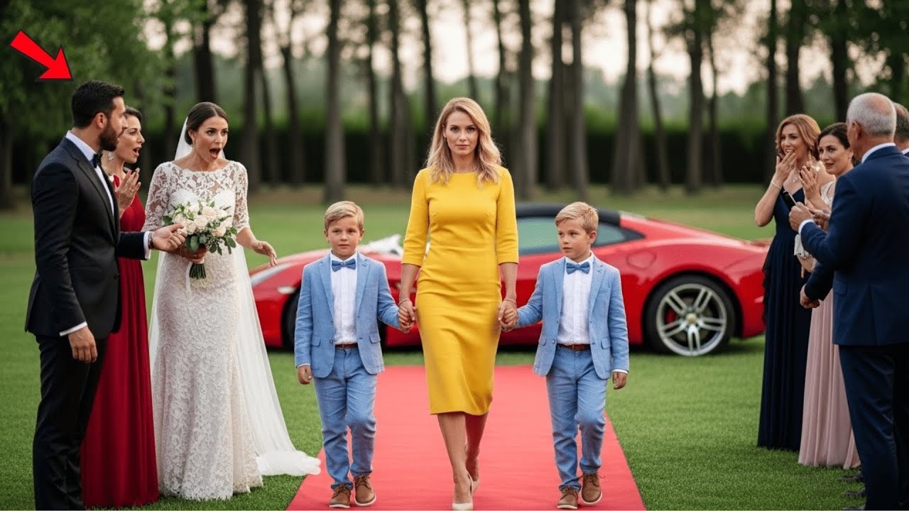 Millonario Invita A Su Exesposa Para Humillarla… Llega En Ferrari Con Gemelos Y Los Calla A Todos