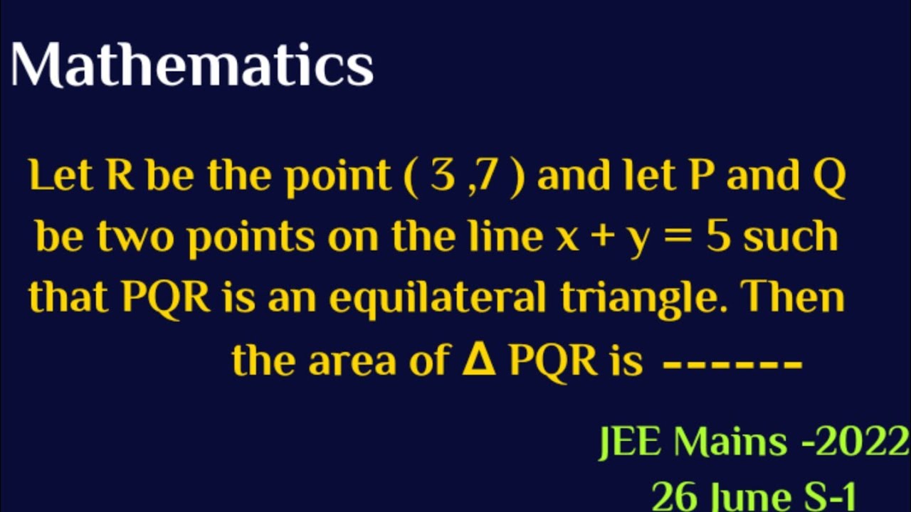 Let R Be The Point 3 7 And Let P And Q Be Two Points On The Line X let-r-be-the-point-3-7-and-let-p-and-q-be-two-points-on-the-line-x