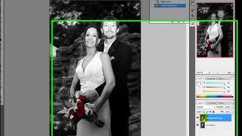 Photoshop tutorial! Transform color photo into black n white with color isolation.