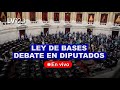 Ley de bases en vivo i debate en diputados