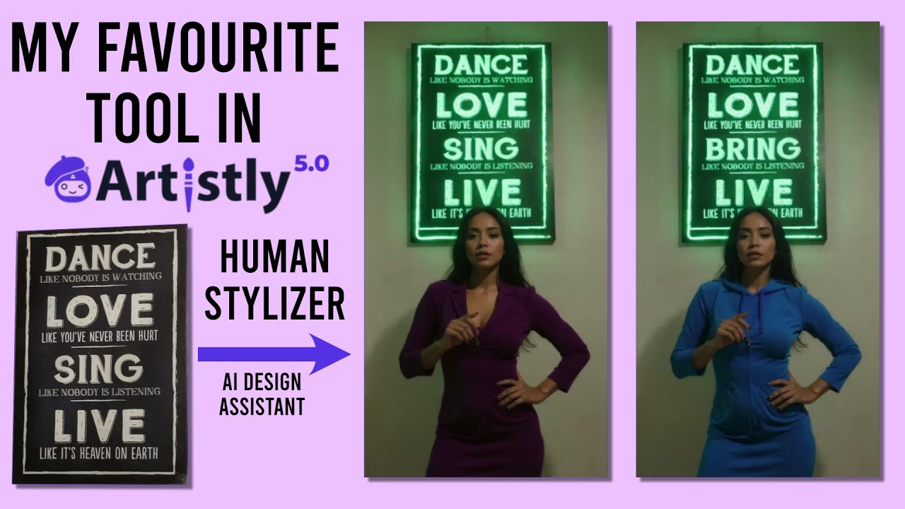 My Favourite Artistly 5 Tool - Human Stylizer!