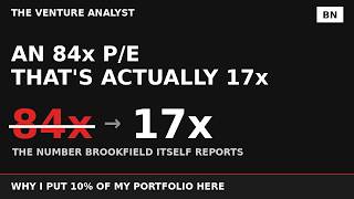 An 84x P/E That's Actually 17x — Why I Bought Brookfield