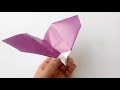Самолет летучая мышь (машет крыльями) оригами, Origami bat plane (flapping wings)
