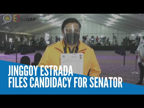 Jinggoy Estrada files candidacy for senator