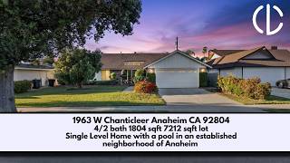 1963 W Chanticleer Rd Anaheim, CA 92804 Anaheim Homes Single Level Pool Homes in Anaheim