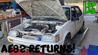 4AGTE AE82 Returns! Now powered by Haltech!