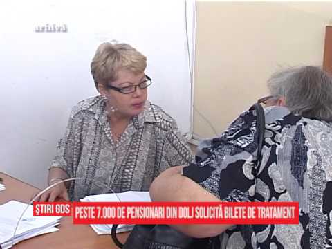 Peste 7.000 de pensionari din Dolj solicită bilete de tratament