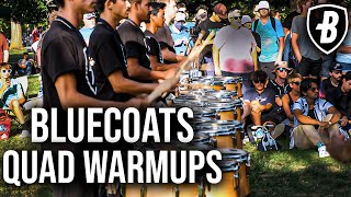 Bluecoats Drumline 2022 Warmups | Quad Cam [4K]