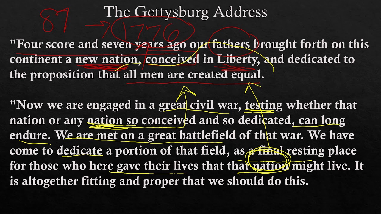 the gettysburg address rhetorical analysis