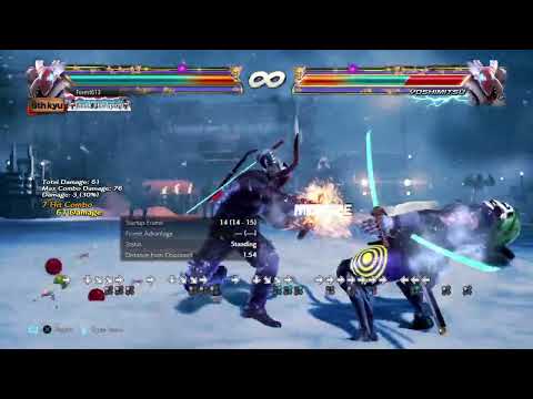 Yoshimitsu No Sword Stance CD+1 Combo 66 Damage Version 5 Tekken 7 20230325002957