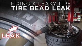 Fixing an Air Leak on a Tire Bead