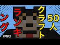 【マインクラフト】50人クラフトランキング！（特別編）