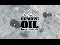 Como remover una mancha de aceite del piso