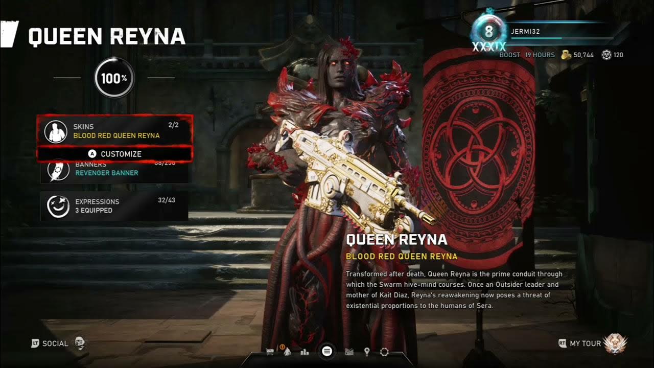Blood Red Queen Reyna Gears 5 YouTube