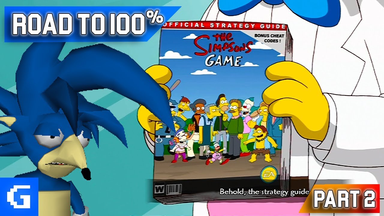 The Simpsons Game [Road to 100%] [#02] - THE STRATEGY GUIDE! - YouTube