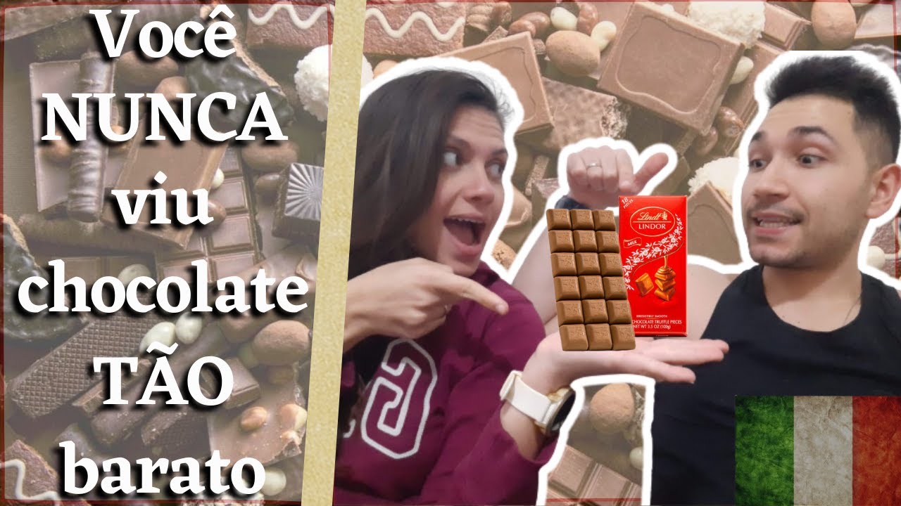 PREÇOS MUITO BARATOS de chocolates na Itália