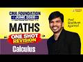 CMA Foundation Maths | One Shot Revision | Calculus | June 26 Exam|Shubham Agarwal