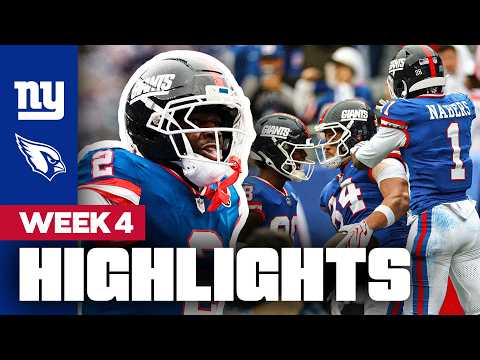 Highlights: Giants vs. Cardinals | 2026 Regular Season Week 4 | New York Giants