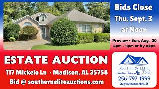 Estate Auction - 117 Mickelo Ln Madison AL