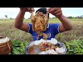 นึ่งไก่ สูตรสมุนไพร หัวคิงไค้หมดสวน!!! กับบรรยากาศกลางไฮกลางนา