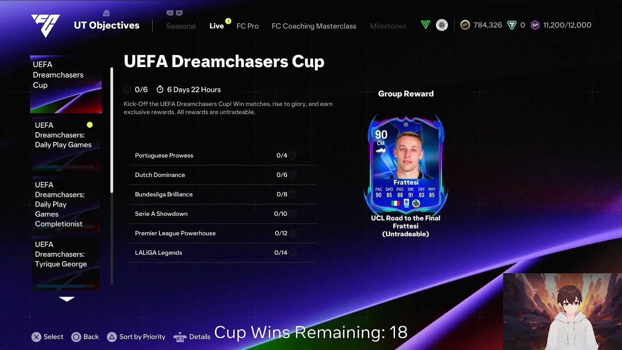 EAFC 25 Road To Gullit: Dreamchasers Cup
