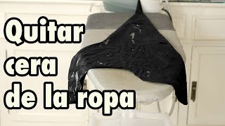 Wax stain removal from clothing Wax stain removal from clothing
