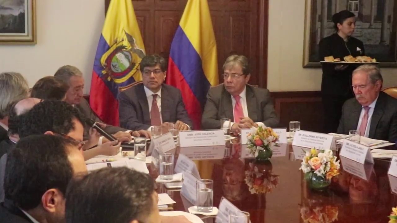 colombia map Apoyos de video reuniones del VII Gabinete Ecuador - Colombia