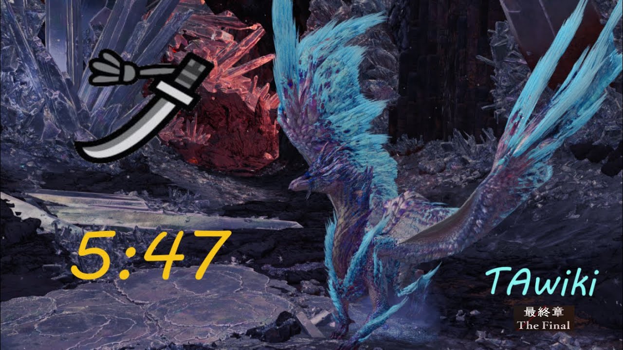 [ MHWI ] 六花が静かに眠るなら | 歴戦王イヴェルカーナ 歷戰王冰咒龍 Arch Tempered Velkhana | 太刀 Long Sword 5'47 (TA wiki rules)