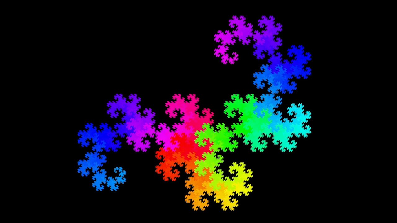 Dragon Curve Generation (in real time) - YouTube